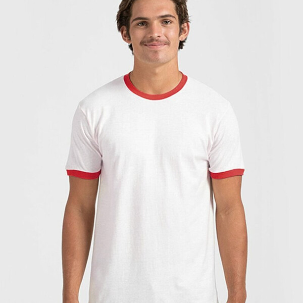 Unisex Fine Jersey Ringer T-Shirt Thumbnail