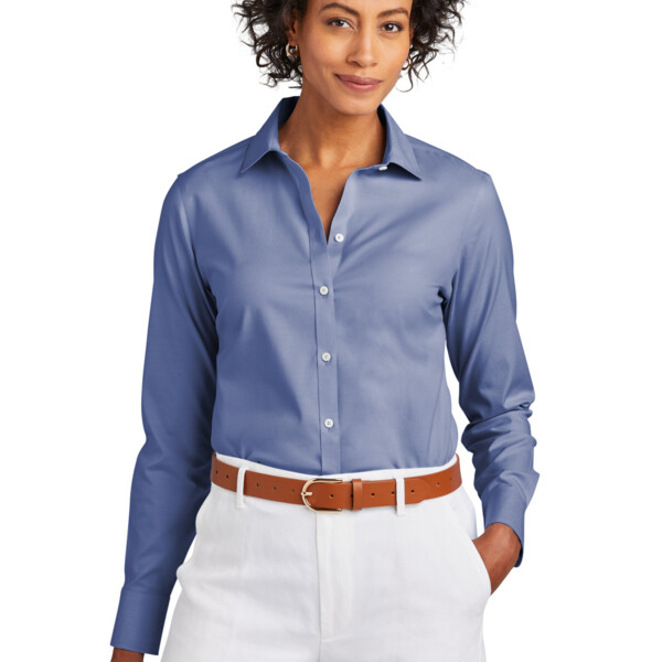 Women's Wrinkle Free Stretch Pinpoint Shirt Thumbnail