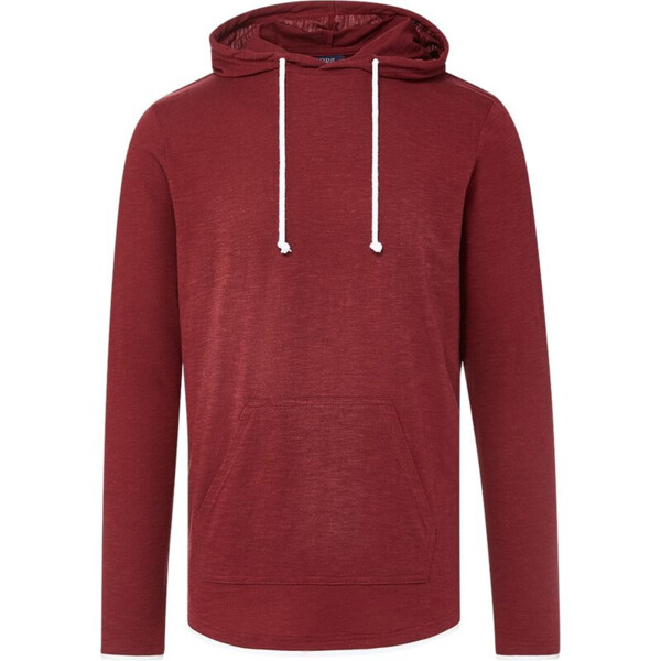Unisex Miles Slub Hooded Long Sleeve T-Shirt Thumbnail