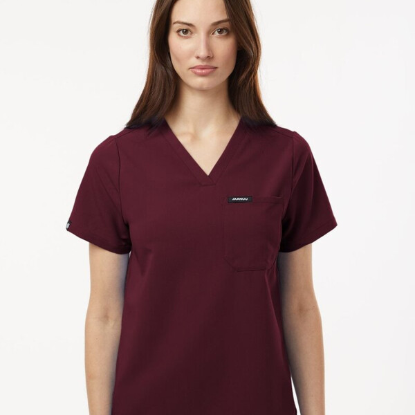 Women's Rhena Essential 1-Pocket Scrub V-Neck Top Thumbnail