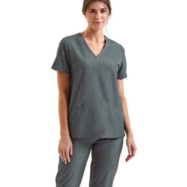 Women's Invincible V-Neck Stretch Scrub Top Thumbnail