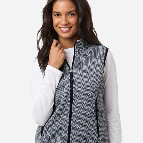 Women's Jasper Jacquard Fleece Vest Thumbnail