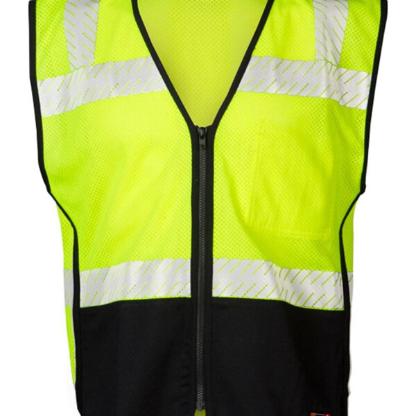 Unisex Premium Black Series® FR Black Bottom Mesh Vest Thumbnail