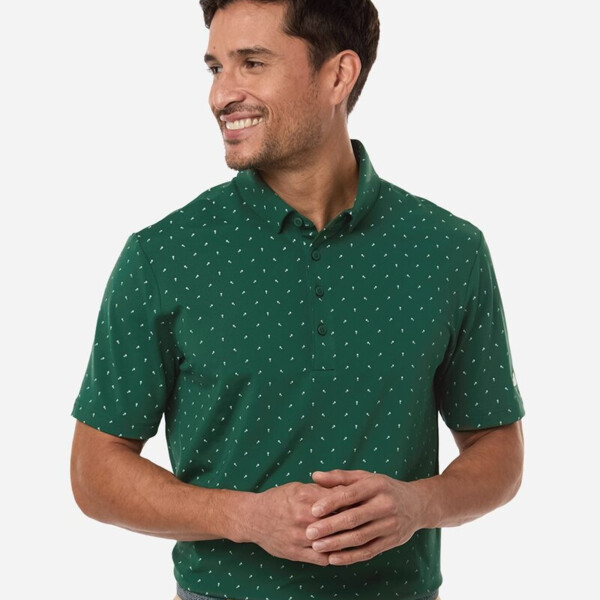 Men's Ultimate365 Micro Print Polo Thumbnail
