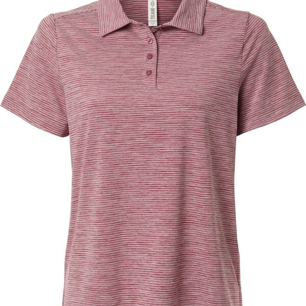 Women's Relay Heathered Stripe Polo Thumbnail