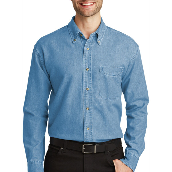Long Sleeve Denim Shirt Thumbnail