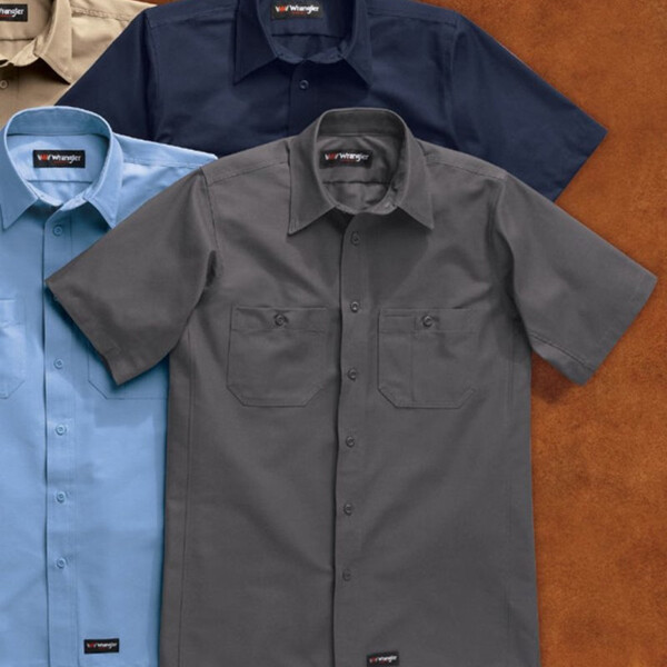 Men's Tall Short Sleeve Work Shirt Thumbnail