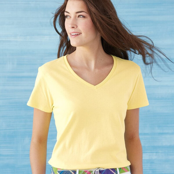 Women's Heavy Cotton™ V-Neck T-Shirt Thumbnail