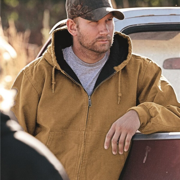 Men's Cheyenne Boulder Cloth™ Hooded Jacket with Tricot Quilt Lining Thumbnail