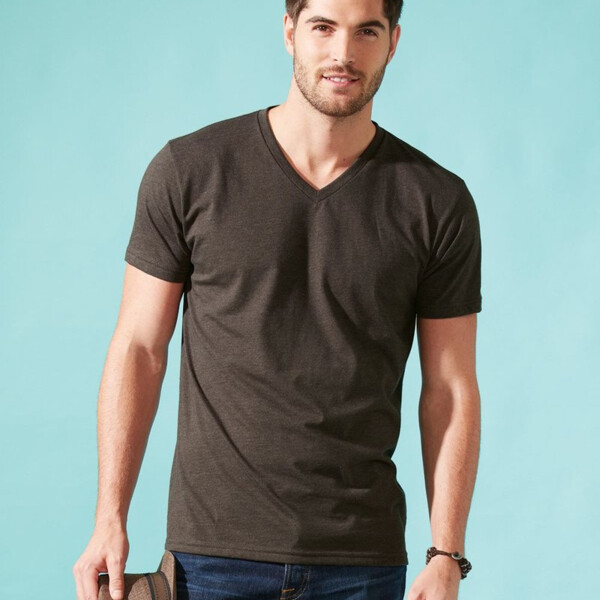 Unisex CVC V-Neck Tee Thumbnail