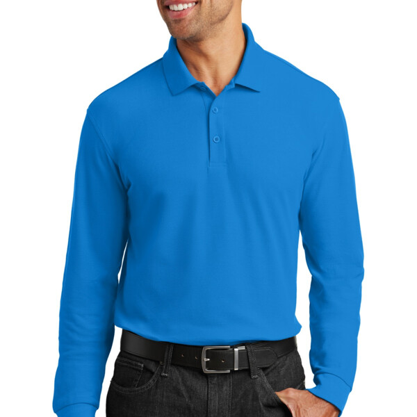 Long Sleeve Core Classic Pique Polo Thumbnail