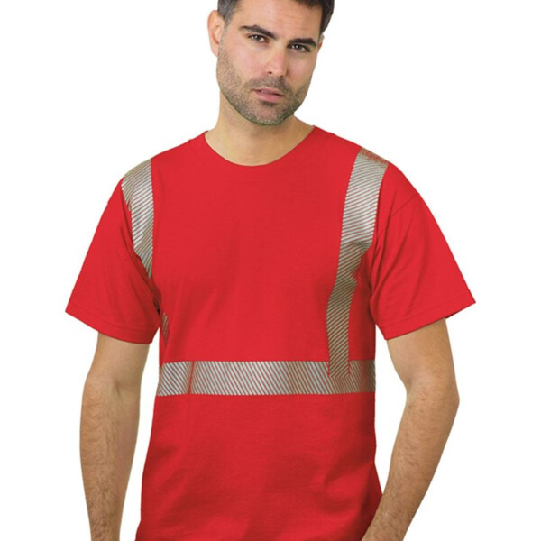 Unisex USA-Made Hi-Visibility Comfort Trim T-Shirt Thumbnail