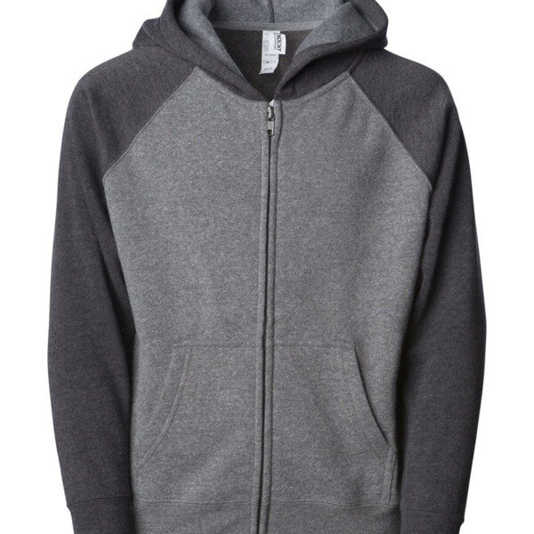 Toddler Lightweight Special Blend Raglan Zip Hood Thumbnail