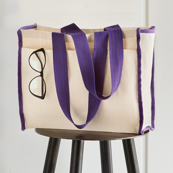 14L Tote with Contrast-Color Handles Thumbnail
