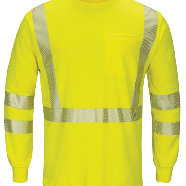 Men's Tall Hi-Visibility Lightweight Long Sleeve T-Shirt Thumbnail