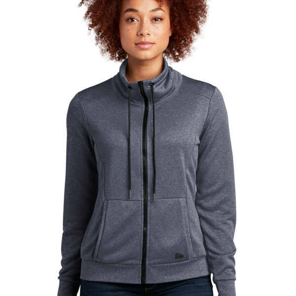Ladies Performance Terry Full Zip Cowl Thumbnail
