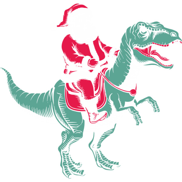 20012549   Santa On Dinosaur Thumbnail