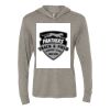 Unisex Triblend Hooded Long Sleeve Pullover Tee Thumbnail