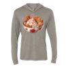 Unisex Triblend Hooded Long Sleeve Pullover Tee Thumbnail