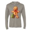 Unisex Triblend Hooded Long Sleeve Pullover Tee Thumbnail