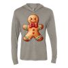 Unisex Triblend Hooded Long Sleeve Pullover Tee Thumbnail
