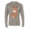 Unisex Triblend Hooded Long Sleeve Pullover Tee Thumbnail