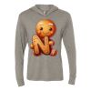 Unisex Triblend Hooded Long Sleeve Pullover Tee Thumbnail