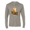 Unisex Triblend Hooded Long Sleeve Pullover Tee Thumbnail