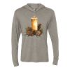 Unisex Triblend Hooded Long Sleeve Pullover Tee Thumbnail