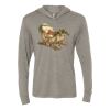 Unisex Triblend Hooded Long Sleeve Pullover Tee Thumbnail