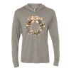 Unisex Triblend Hooded Long Sleeve Pullover Tee Thumbnail