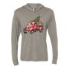 Unisex Triblend Hooded Long Sleeve Pullover Tee Thumbnail