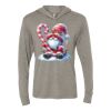 Unisex Triblend Hooded Long Sleeve Pullover Tee Thumbnail