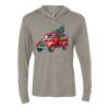 Unisex Triblend Hooded Long Sleeve Pullover Tee Thumbnail