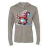 Unisex Triblend Hooded Long Sleeve Pullover Tee Thumbnail