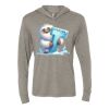 Unisex Triblend Hooded Long Sleeve Pullover Tee Thumbnail