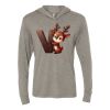 Unisex Triblend Hooded Long Sleeve Pullover Tee Thumbnail
