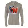 Unisex Triblend Hooded Long Sleeve Pullover Tee Thumbnail