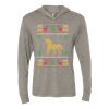 Unisex Triblend Hooded Long Sleeve Pullover Tee Thumbnail