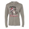 Unisex Triblend Hooded Long Sleeve Pullover Tee Thumbnail