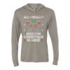 Unisex Triblend Hooded Long Sleeve Pullover Tee Thumbnail