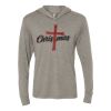 Unisex Triblend Hooded Long Sleeve Pullover Tee Thumbnail