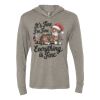 Unisex Triblend Hooded Long Sleeve Pullover Tee Thumbnail