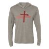 Unisex Triblend Hooded Long Sleeve Pullover Tee Thumbnail