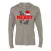 Unisex Triblend Hooded Long Sleeve Pullover Tee Thumbnail
