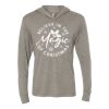 Unisex Triblend Hooded Long Sleeve Pullover Tee Thumbnail