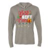 Unisex Triblend Hooded Long Sleeve Pullover Tee Thumbnail