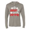 Unisex Triblend Hooded Long Sleeve Pullover Tee Thumbnail