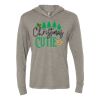 Unisex Triblend Hooded Long Sleeve Pullover Tee Thumbnail