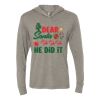 Unisex Triblend Hooded Long Sleeve Pullover Tee Thumbnail